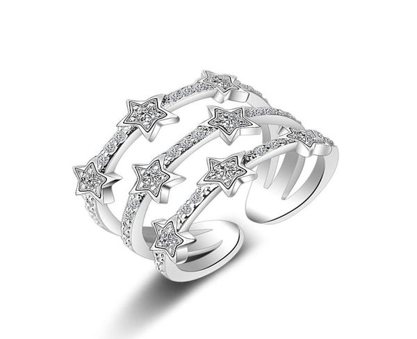 new exquisite cute retro threelayer star ring female open ring size adjustable diamond rose gold and 925 silver ring factory dire4351510, Slivery;golden
new exquisite cute retro threelayer star ring female open ring size adjustable diamond rose gold and 925 silver ring factory dire4351510, Slivery;golden