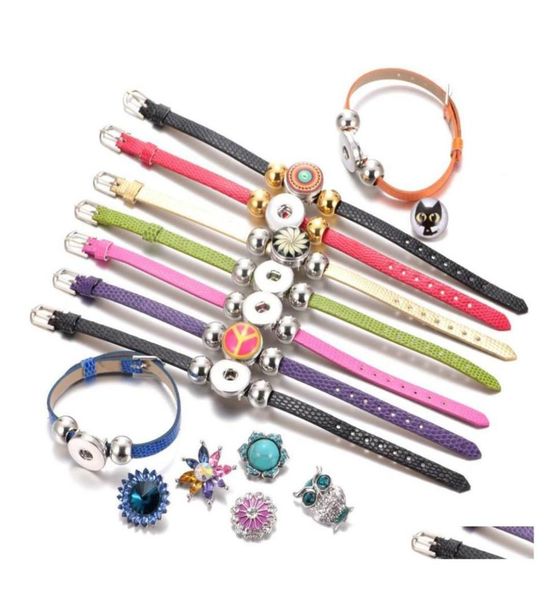 charm bracelets snap button 18mm jewelry pu leather diy armband bracelet drop delivery dhjsi6994784, Golden;silver
charm bracelets snap button 18mm jewelry pu leather diy armband bracelet drop delivery dhjsi6994784, Golden;silver
