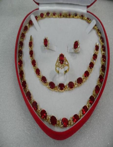 whole mother039s day gift true red ruby gold filled earring bracelet necklace ring4004003, Silver
whole mother039s day gift true red ruby gold filled earring bracelet necklace ring4004003, Silver