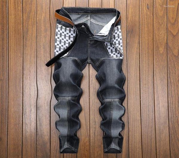 men039s jeans men039s spring trendy patchwork plaid youth slim stretch denim trousersmen039s8345016, Blue
men039s jeans men039s spring trendy patchwork plaid youth slim stretch denim trousersmen039s8345016, Blue