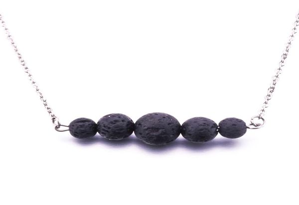 new lava stone stainless steel necklace essential oil diffuser volcanic rock necklace for women jewelry9130122, Silver
new lava stone stainless steel necklace essential oil diffuser volcanic rock necklace for women jewelry9130122, Silver