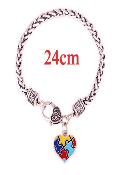 autism awareness puzzle piece heart shape charm lobster claw bracelet for 10pcslot4057648, Golden;silver
autism awareness puzzle piece heart shape charm lobster claw bracelet for 10pcslot4057648, Golden;silver