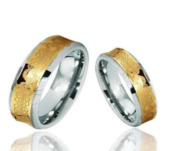 18 k gold plated couple039s tungsten rings high polish concave celtic style fashion jewelry rings5358374, Silver
18 k gold plated couple039s tungsten rings high polish concave celtic style fashion jewelry rings5358374, Silver
