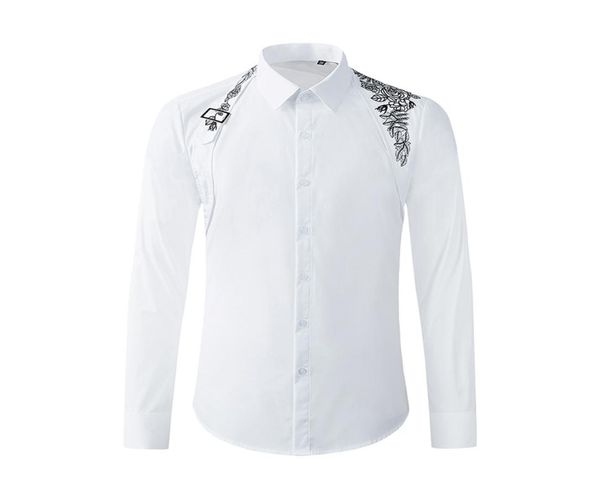 metal buckle ribbon over the shoulder men shirt long sleeve slim chemise homme highend pure cotton business male dress shirts3439887, White;black
metal buckle ribbon over the shoulder men shirt long sleeve slim chemise homme highend pure cotton business male dress shirts3439887, White;black