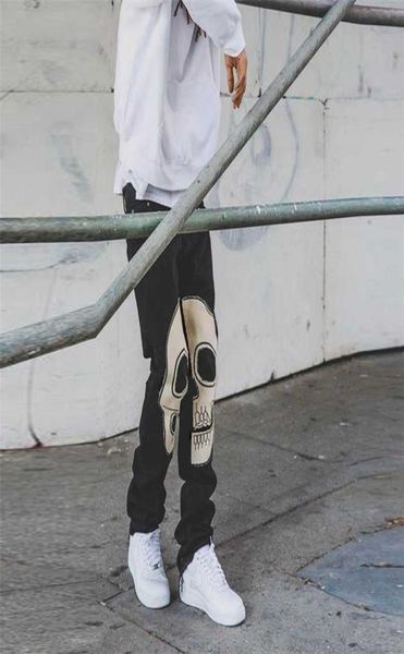men black jeans fashion high waist stretch washed denim pencil pants skull pattern letter printed street trousers 2111015536270, Blue
men black jeans fashion high waist stretch washed denim pencil pants skull pattern letter printed street trousers 2111015536270, Blue