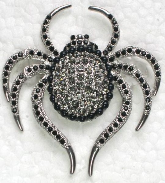 whole fashion brooch rhinestone spider halloween gift pin brooches in 6 colors c1012914888889, Gray
whole fashion brooch rhinestone spider halloween gift pin brooches in 6 colors c1012914888889, Gray