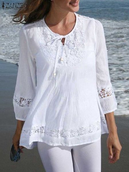 women's blouses shirts bohemian stylish casual oversized work ol blusa zanzea women spring lace patchwork blouse femme 3/4 sleeve lace-, White
women's blouses shirts bohemian stylish casual oversized work ol blusa zanzea women spring lace patchwork blouse femme 3/4 sleeve lace-, White