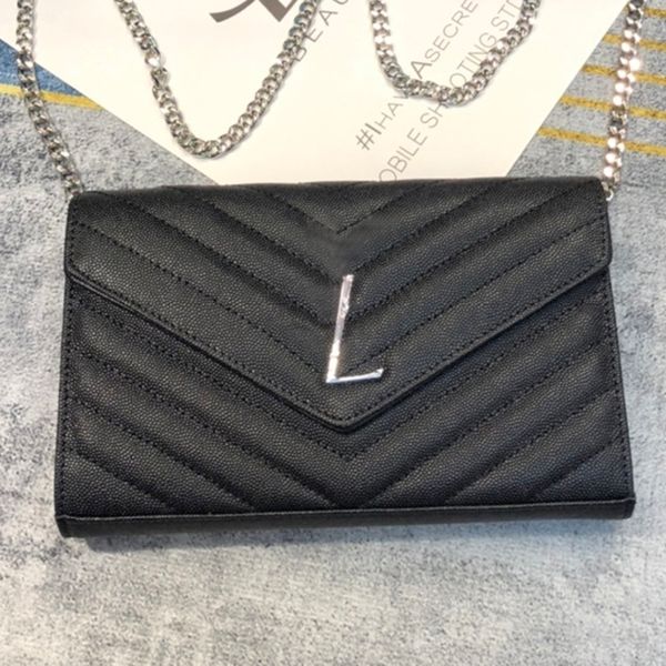 fashion tote bag luxury designer bag metal chain gold silver black ladies handbag genuine leather bag flap diagonal messenger bag handbag wa
fashion tote bag luxury designer bag metal chain gold silver black ladies handbag genuine leather bag flap diagonal messenger bag handbag wa