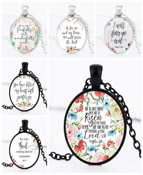 new scriptures flower necklaces for women men religion bible letter glass cabochons pendant chains fashion girls jewelry gift1168469, Silver
new scriptures flower necklaces for women men religion bible letter glass cabochons pendant chains fashion girls jewelry gift1168469, Silver
