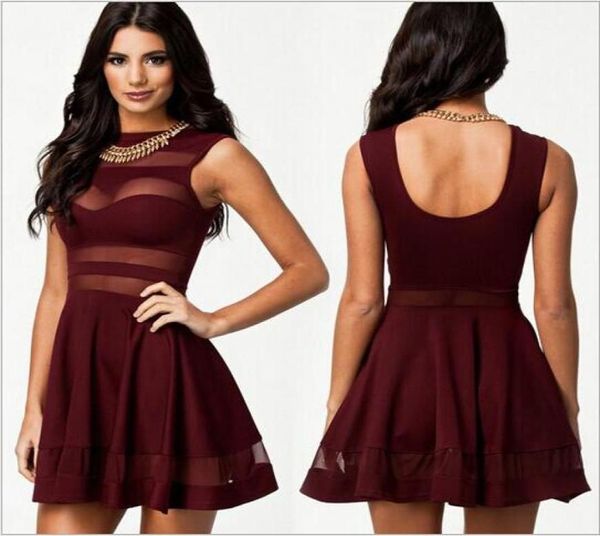 black blue red mesh panel club skater dress ladies transparent mini party summer dresses hollow out patchwork club7818309, White;black
black blue red mesh panel club skater dress ladies transparent mini party summer dresses hollow out patchwork club7818309, White;black