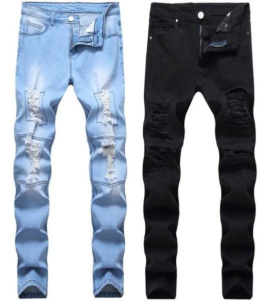 mens washed worn out jeans fashion denim pants elastic small straight tube tight fit youth fashion male pants jeans 28421241336, Blue
mens washed worn out jeans fashion denim pants elastic small straight tube tight fit youth fashion male pants jeans 28421241336, Blue