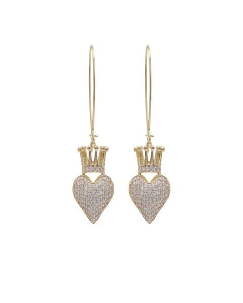 korean fashion luxury microinlaid zircon love crown long earrings jewelry brand highquality 18k goldplated earrings valentine1937853, Silver
korean fashion luxury microinlaid zircon love crown long earrings jewelry brand highquality 18k goldplated earrings valentine1937853, Silver