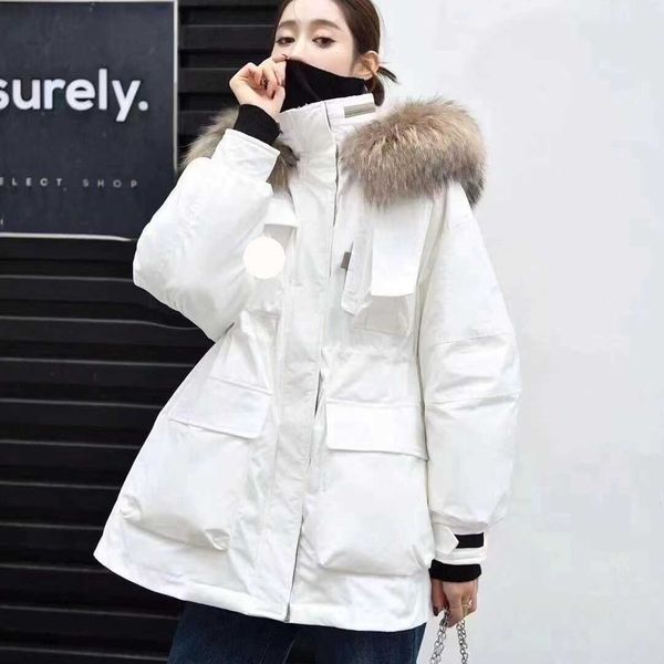 autumn and winter women's workwear to overcome down jacket, long loose hooded real raccoon fur collar waist slimming, fur collar windbr, Black
autumn and winter women's workwear to overcome down jacket, long loose hooded real raccoon fur collar waist slimming, fur collar windbr, Black