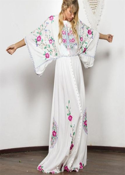 white cotton floral embroidered maxi dress women vintage oneck backless summer dresses loose casual beach boho vestidos 2105106007355, Black;gray
white cotton floral embroidered maxi dress women vintage oneck backless summer dresses loose casual beach boho vestidos 2105106007355, Black;gray