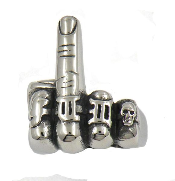 stainless steel mens or womens punk vintage biker jewelry dig at middle finger fist contemptuous ring signet ring gift 12w29296k264003412, Silver
stainless steel mens or womens punk vintage biker jewelry dig at middle finger fist contemptuous ring signet ring gift 12w29296k264003412, Silver