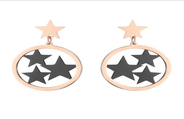 stud 316l stainless steel hollow round four gold black star earrings titanium female rose no fade6320361, Golden;silver
stud 316l stainless steel hollow round four gold black star earrings titanium female rose no fade6320361, Golden;silver