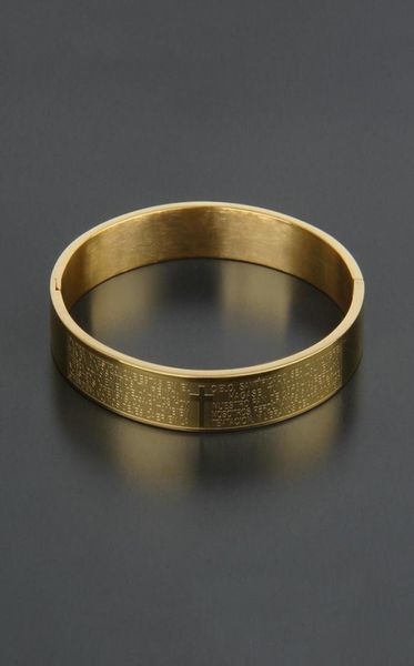 new fashion cross cuff bracelet silver stainless steel open bangles carving spanish scripture faith jewelry for man1433231, Black
new fashion cross cuff bracelet silver stainless steel open bangles carving spanish scripture faith jewelry for man1433231, Black