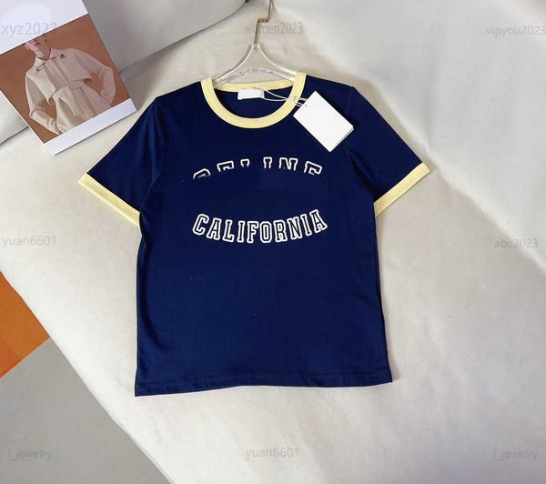 women designer tees hollow out letter printing t-shirt size s-l round neck girl t shirt contrast neckline short sleeves, White
women designer tees hollow out letter printing t-shirt size s-l round neck girl t shirt contrast neckline short sleeves, White