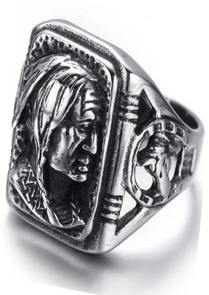 men039039s jewelry gothic tribal american indian stainless steel ring classics punk biker band silver black by mate ri5212559
men039039s jewelry gothic tribal american indian stainless steel ring classics punk biker band silver black by mate ri5212559