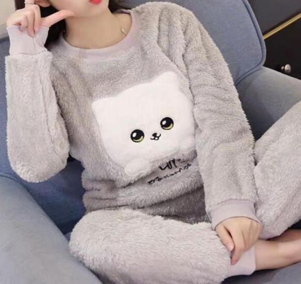 pajama woman winter warm sets ladies pyjamas flannel sleepwear pijamas mujer new home clothes 2021 drop45837067397594, Black;red
pajama woman winter warm sets ladies pyjamas flannel sleepwear pijamas mujer new home clothes 2021 drop45837067397594, Black;red