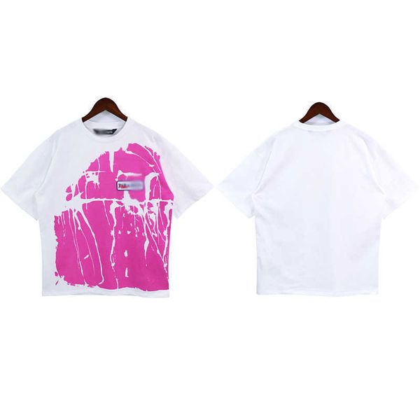 palm angels23 american pink large color block print short sleeve loose fashion casual couple t-shirt, White;black
palm angels23 american pink large color block print short sleeve loose fashion casual couple t-shirt, White;black