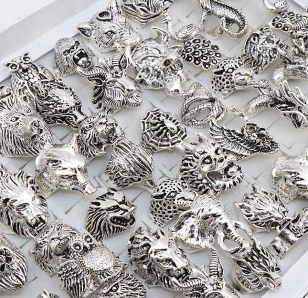 wholesale 20pcs/lots mix owl dragon wolf elephant tiger etc animal style antique vintage jewelry rings for men women 2106232798709, Silver
wholesale 20pcs/lots mix owl dragon wolf elephant tiger etc animal style antique vintage jewelry rings for men women 2106232798709, Silver