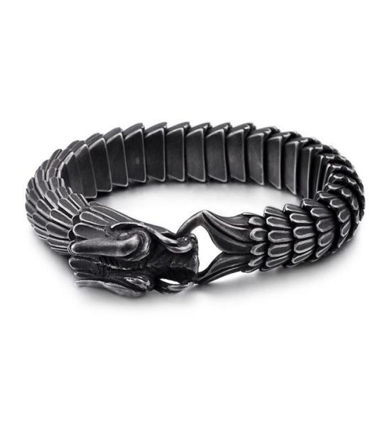 chinese dragon scales link chain bracelets retro ancient silver stainless steel men bangle2851173, Black
chinese dragon scales link chain bracelets retro ancient silver stainless steel men bangle2851173, Black