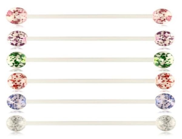 14 gauge acrylic uv industrial barbell piercing cartilage earring helix conch ear tragus stud body jewelry mix 6 colors3800402, Silver
14 gauge acrylic uv industrial barbell piercing cartilage earring helix conch ear tragus stud body jewelry mix 6 colors3800402, Silver