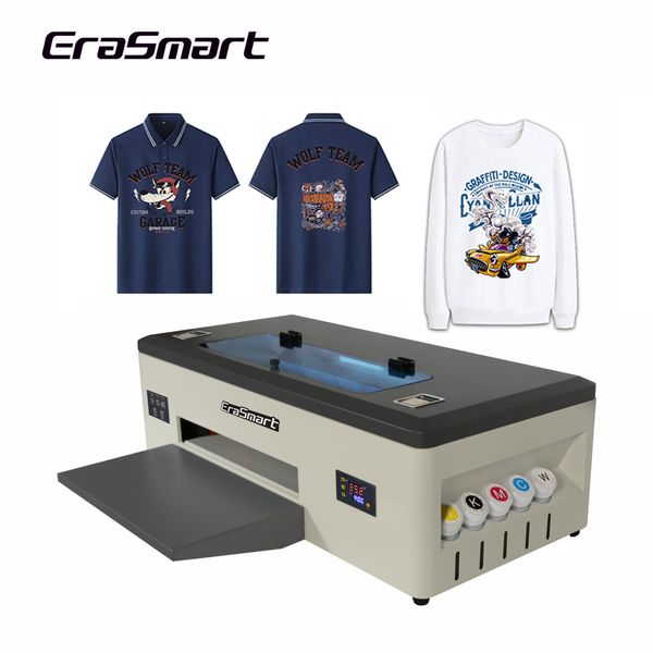 Image of Erasmart Mini Small Digital Roll l1800 Clothes T Shirt Heat Transfer DTF Film Printing Machine 30cm A4 A3 DTF Printer For T-shirt