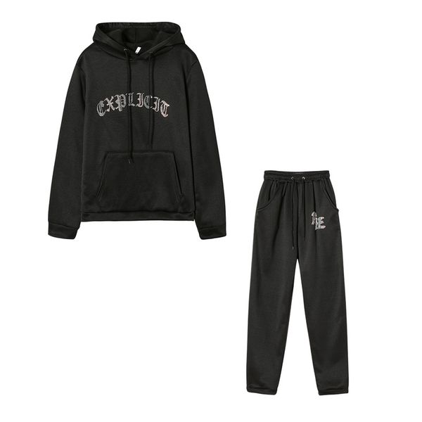 women's high waist two piece set winter velvet hoodies autumn jogging sport loose thick sweatpants tracksuit femme, White
women's high waist two piece set winter velvet hoodies autumn jogging sport loose thick sweatpants tracksuit femme, White