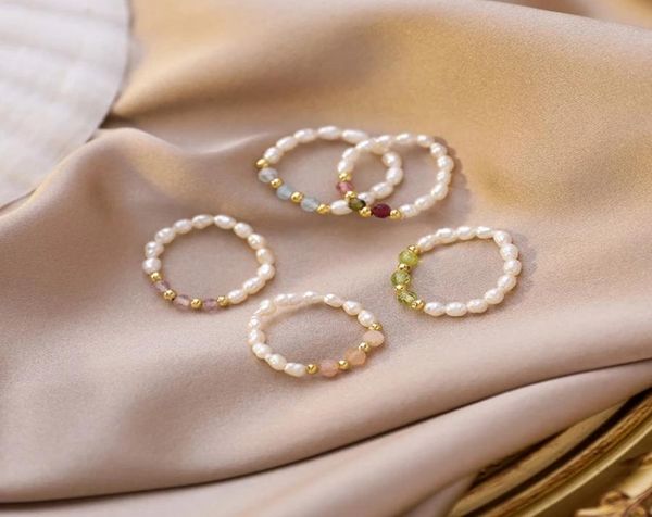 bohemian mini beads rings for women fashion jewelry gift multi color crystal freshwater pearl handmade rings elastic adjustable9936460, Silver
bohemian mini beads rings for women fashion jewelry gift multi color crystal freshwater pearl handmade rings elastic adjustable9936460, Silver