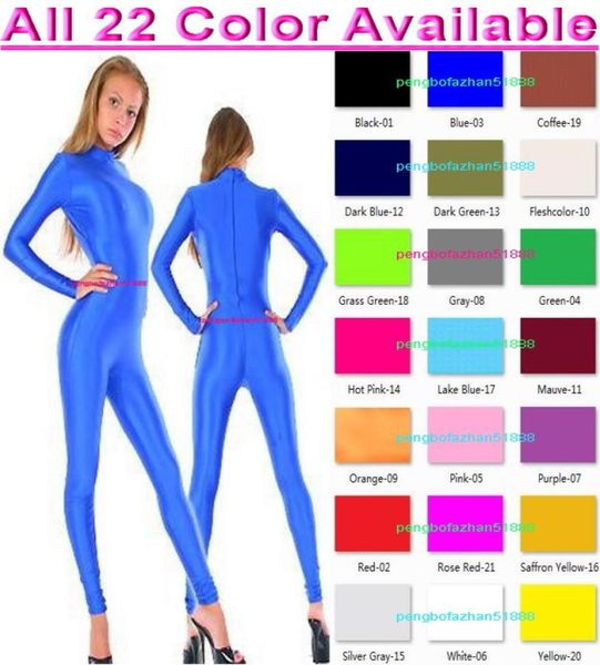 23 color lycra spandex catsuit costume no headhandfoot women tights body suit yoga costumes back zip halloween party6954990, Black
23 color lycra spandex catsuit costume no headhandfoot women tights body suit yoga costumes back zip halloween party6954990, Black