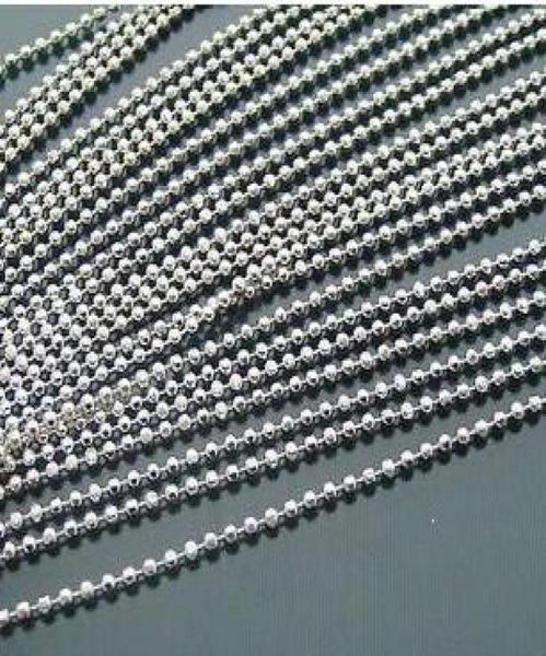 100pcs common dog tag ball chain necklaces 2 4mm55cm bead ball stainless bead chain tb1 8635694, Silver
100pcs common dog tag ball chain necklaces 2 4mm55cm bead ball stainless bead chain tb1 8635694, Silver