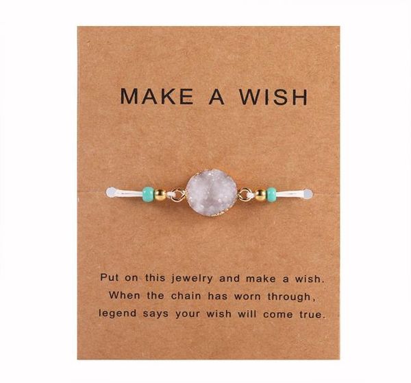 natural druzy resin stone bead bracelet with make a wish card red blue string adjustable woven bracelets for men women wish jewelr7417283, Golden;silver
natural druzy resin stone bead bracelet with make a wish card red blue string adjustable woven bracelets for men women wish jewelr7417283, Golden;silver