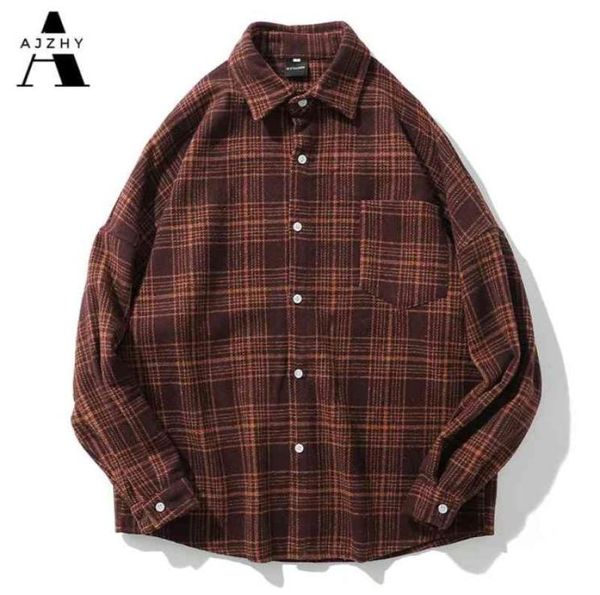 casual men shirt long sleeve autumn winter thick plaid flannel shirts mens of women vintage japanese streetwear pocket camisas 2106669217, White;black
casual men shirt long sleeve autumn winter thick plaid flannel shirts mens of women vintage japanese streetwear pocket camisas 2106669217, White;black