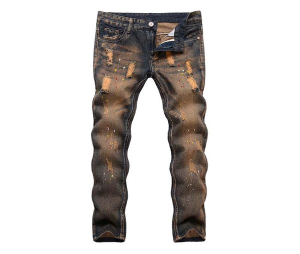 2019 men casual denim pants straight knee hole hiphop jeans pants washed 5946786, Blue
2019 men casual denim pants straight knee hole hiphop jeans pants washed 5946786, Blue
