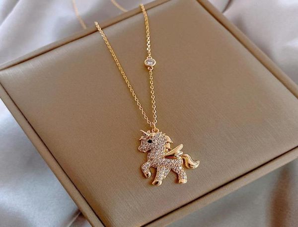 korean personality simple rhinestones unicorn pendant temperament sweet girl women fashion jewelry accessories9799157, Silver
korean personality simple rhinestones unicorn pendant temperament sweet girl women fashion jewelry accessories9799157, Silver