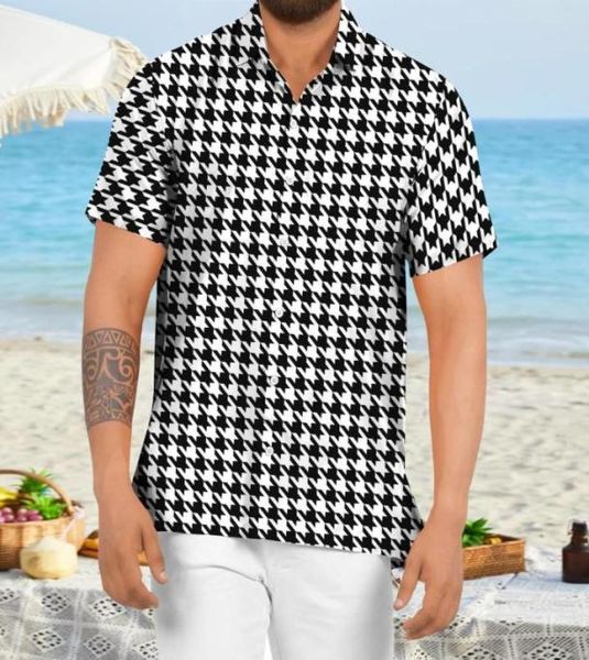 men039s casual shirts houndstooth plaid shirt men spring summer button down short sleeve streetwear social dress blouse male to4481893, White;black
men039s casual shirts houndstooth plaid shirt men spring summer button down short sleeve streetwear social dress blouse male to4481893, White;black