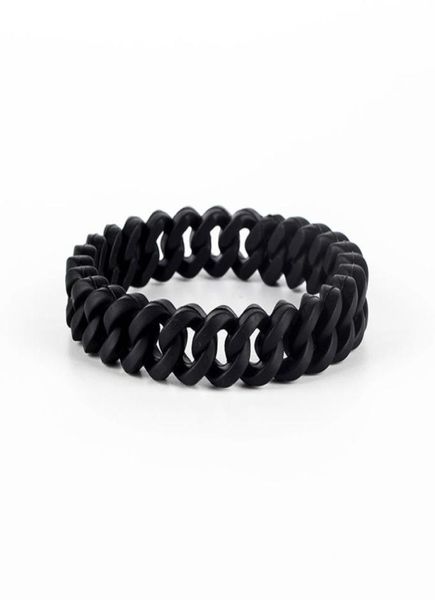 hip hop link chain silicone rubber elasticity wristband cuff bracelet club jewelry gifts wrist band 3 colors8143161, Black
hip hop link chain silicone rubber elasticity wristband cuff bracelet club jewelry gifts wrist band 3 colors8143161, Black