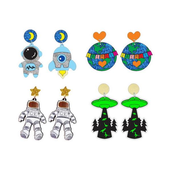 acrylic rocket astronaut astronaut earth earrings star ufo dinosaur earrings earrings, Silver
acrylic rocket astronaut astronaut earth earrings star ufo dinosaur earrings earrings, Silver