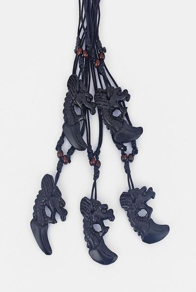 dropshiiping 12pcs faux yak bone black resin dragon pendant necklace surfer black wax cotton cord adjustable5813145, Silver
dropshiiping 12pcs faux yak bone black resin dragon pendant necklace surfer black wax cotton cord adjustable5813145, Silver