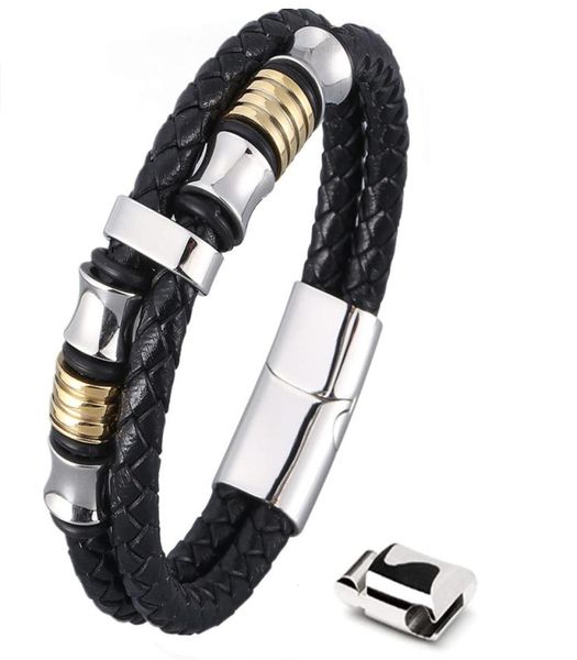 charm bracelets mercmahe mens leather bracelet doublerow braided with sier st ammbj2342283, Golden;silver
charm bracelets mercmahe mens leather bracelet doublerow braided with sier st ammbj2342283, Golden;silver
