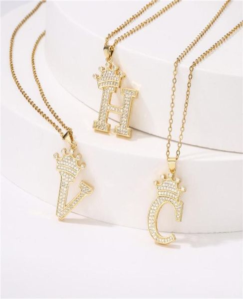 selling copperplated real gold color preservation microset zircon crown english letter pendant necklace women039s popular6340728, Silver
selling copperplated real gold color preservation microset zircon crown english letter pendant necklace women039s popular6340728, Silver