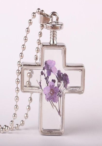dried flower pendant necklace beautifully elegant imitation crystal resin choker cross necklace dry flower jewelry fashion glass n2236343, Silver 
dried flower pendant necklace beautifully elegant imitation crystal resin choker cross necklace dry flower jewelry fashion glass n2236343, Silver