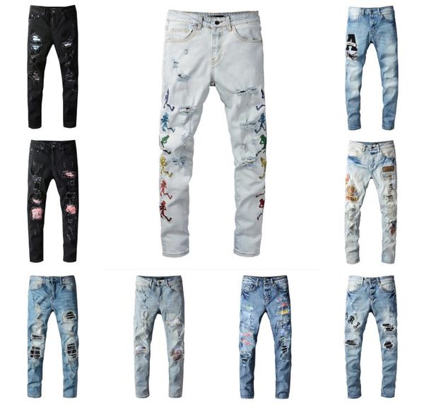 2021 mens designer jeans distressed ripped biker slim fit motorcycle denim for men s fashion jean mans pants pour homm3072736, Blue
2021 mens designer jeans distressed ripped biker slim fit motorcycle denim for men s fashion jean mans pants pour homm3072736, Blue