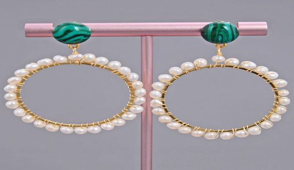 guaiguai jewelry green malachite gold color big circle hoop stud earrings handmade for women real gems stone lady fashion jewellry7673688, Silver
guaiguai jewelry green malachite gold color big circle hoop stud earrings handmade for women real gems stone lady fashion jewellry7673688, Silver
