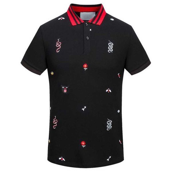 plus 3xl size multi embroidery polo shirts man fashion design ribbed sleeves split hem stretch polos male x3pw, White;black
plus 3xl size multi embroidery polo shirts man fashion design ribbed sleeves split hem stretch polos male x3pw, White;black