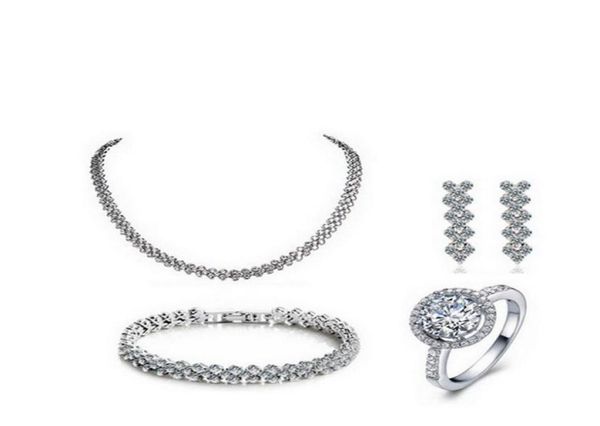 new 925 sterling silver jewelry sets engagement wedding for brides ring earrings bracelet necklace n0019348140
new 925 sterling silver jewelry sets engagement wedding for brides ring earrings bracelet necklace n0019348140