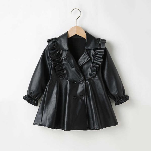 girl's dresses 2021 toddler kids baby girls spring autumn overall black faux leather ruffles long sleeve england style princess dress e, Red;yellow
girl's dresses 2021 toddler kids baby girls spring autumn overall black faux leather ruffles long sleeve england style princess dress e, Red;yellow