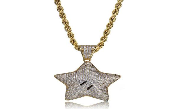 hip hop brass gold silver color iced out micro pave cz cartoon star pendant necklace charms for men6811316
hip hop brass gold silver color iced out micro pave cz cartoon star pendant necklace charms for men6811316